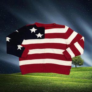 Tommy Hilfiger American Flag Knit Sweater